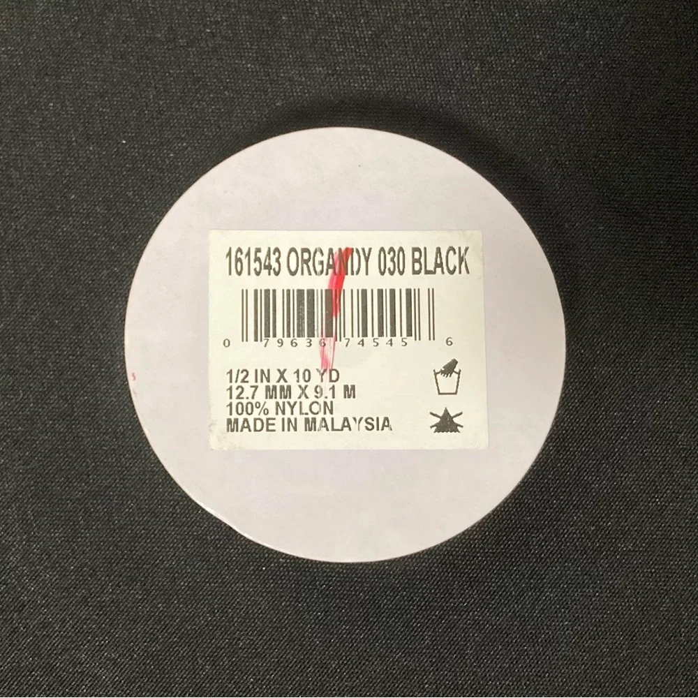 ⭐️ Ribbon Trends Sheer Black Craft Ribbon 1/2” x 360”